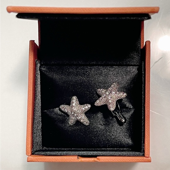 Simon Carter London Crystal Starfish Cufflinks. - Picture 2 of 3